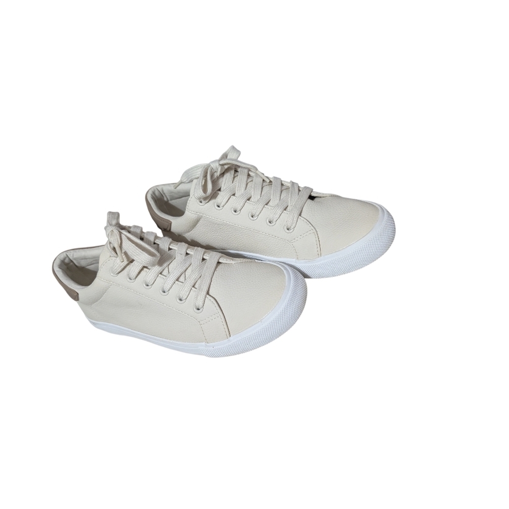 Nautica Hartnell Women’s White Faux Leather Sneakers Size 8.5 - Picture 3 of 5